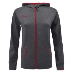 Bluza z kapturem OSHA damska ciemnoszaro-różowa. Czerwone bluzy LEGEA, bez wzorów, z bawełny, z kapturem. W wyprzedaży za 104.00 zł.