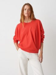 OPUS Bluza w kolorze czerwonym rozmiar: 40. Czerwone bluzy sportowe Opus, bez wzorów, z bawełny, bez kaptura. Za 170.45 zł.