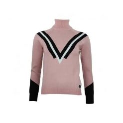 Damski sweter z golfem Peak Mountain Adonie. Czerwone golfy Peak Mountain, bez wzorów, bez ramiączek. Za 236.00 zł.