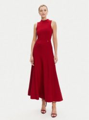 Guess Sukienka dzianinowa W5YK0S Z0241 Bordowy Regular Fit. Czerwone sukienki Guess, m, z aplikacjami, z dzianiny, bez kołnierzyka, bez ramiączek. Za 795.00 zł.