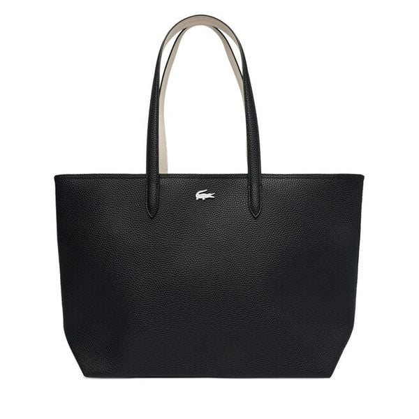 Torebka Lacoste. Szare shopper Lacoste, bez wzorów, bez dodatków. Za 599.99 zł.
