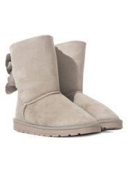 ISLAND BOOT Botki zimowe "Bowie" w kolorze beżowym rozmiar: 36. Brązowe botki Island Boot, na zimę, bez wzorów, bez obcasa, bez zapięcia. Za 136.13 zł.