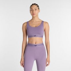 Biustonosz do treningu New Balance AC WB61Q0QKAA5 – fioletowy. Fioletowe bielizna sportowa New Balance, l, bez wzorów, z materiału. Za 219.99 zł.
