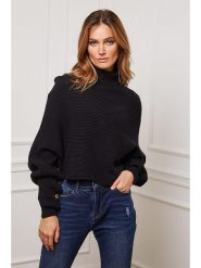 Joséfine Golf "Balencia" w kolorze czarnym rozmiar: L. Czarne golfy Joséfine, l, bez wzorów, z kaszmiru, bez ramiączek. Za 143.99 zł.