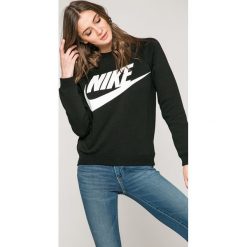 Nike Sportswear - Bluza. Czarne bluzy sportowe Nike Sportswear, l, z nadrukiem, z bawełny, bez kaptura. Za 239.90 zł.