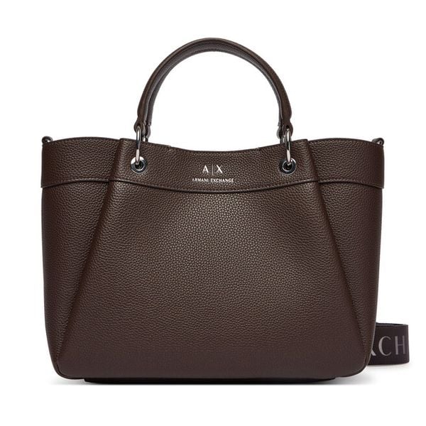 Torebka Armani Exchange. Brązowe torebki klasyczne Armani Exchange, bez wzorów, bez dodatków. Za 479.99 zł.