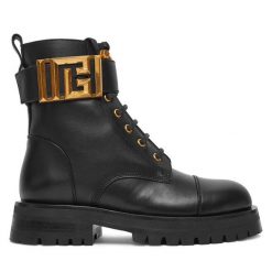 Botki Balmain. Czarne botki Balmain, bez wzorów, bez obcasa, na płaskiej podeszwie, bez zapięcia. Za 5,549.00 zł.