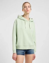 DAMSKA BLUZA LEE ESSENTIAL HOODIE SOFT SAGE 112363839. Bluzy Lee, s, bez wzorów, z kapturem. Za 199.99 zł.