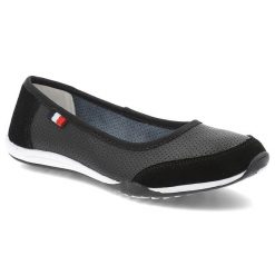 Czarne Baleriny Filippo Wygodne Wsuwane Obuwie Damskie. Czarne baleriny Filippo, z aplikacjami, ze skóry, eleganckie, bez obcasa, bez zapięcia. Za 139.00 zł.