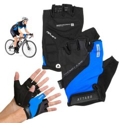 Rękawiczki rowerowe ATTABO Kinu Pro. Niebieskie rękawiczki ATTABO, bez wzorów, sportowe. Za 54.00 zł.
