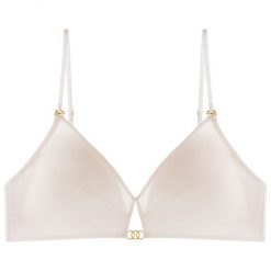 Biustonosz z miękkimi wkładkami do codziennego użytku Ayumu. Czarne biustonosze Intica, bez wzorów, z materiału. Za 149.00 zł.