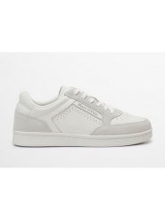 Marc O´Polo Skórzane sneakersy w kolorze biało-szarym rozmiar: 40. Białe trampki bez wzorów, bez zapięcia. Za 349.45 zł.