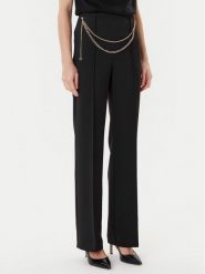 TWINSET Spodnie palazzo 252TP2281 Czarny Wide Leg. Czarne spodnie materiałowe Twinset, bez wzorów, z materiału. Za 919.99 zł.