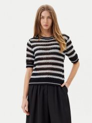 ARTIGLI Sweter ACMA001895 Czarny Regular Fit. Czarne swetry Artigli, s, bez wzorów, z syntetyku, bez ramiączek. Za 139.99 zł.