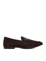 JENNY Lordsy CEO-HY60163-9A Brązowy. Brązowe lordsy Jenny, bez wzorów, z materiału, bez obcasa, bez zapięcia. Za 119.99 zł.