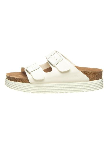 Papillio Klapki "Arizona Grooved" w kolorze białym rozmiar: 40. Białe klapki Papillio, bez wzorów, z otwartym noskiem, bez obcasa. Za 151.90 zł.