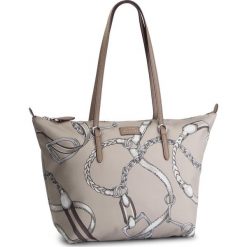 Torebka LAUREN RALPH LAUREN - Chadwick 431743172003 Alpaca Sig Belting Print. Brązowe shopper Lauren Ralph Lauren, bez wzorów, z materiału, na ramię, bez dodatków. W wyprzedaży za 369.00 zł.
