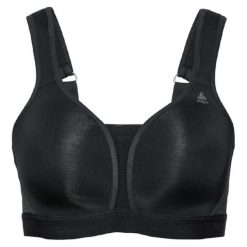 Biustonosz damski ODLO Padded High Sport Bra. Czarne bielizna sportowa Odlo, bez wzorów. Za 273.71 zł.