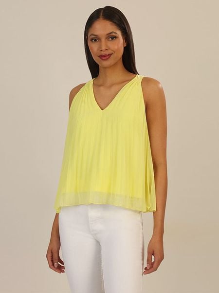 APART Top w kolorze żółtym rozmiar: 38. Żółte topy Apart, bez wzorów, bez kołnierzyka, bez ramiączek. Za 118.84 zł.