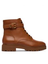 LAUREN RALPH LAUREN Trzewiki Allyson Logo Bo Bte 802P12046002 Brązowy. Brązowe botki Lauren Ralph Lauren, bez wzorów, ze skóry, bez obcasa, na płaskiej podeszwie, bez zapięcia. Za 1,199.00 zł.
