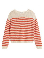 Marc O´Polo Sweter w kolorze beżowo-czerwonym rozmiar: L. Brązowe swetry l, bez wzorów, bez ramiączek. Za 312.58 zł.