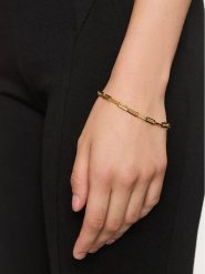 Michael Kors Bransoletka MKC174400710 Złoty. Żółte bransoletki Michael Kors, srebrne. Za 399.99 zł.