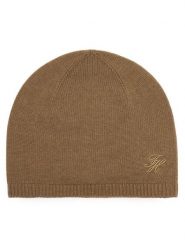 Tommy Hilfiger Czapka Script AW0AW19105 Brązowy jasny. Brązowe czapki TOMMY HILFIGER, bez wzorów, z bawełny. Za 249.99 zł.
