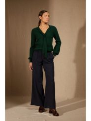 Perfect Cashmere Kaszmirowy sweter "Noty" w kolorze ciemnozielonym rozmiar: L. Zielone swetry Perfect Cashmere, l, bez wzorów, z kaszmiru, bez ramiączek. Za 413.99 zł.