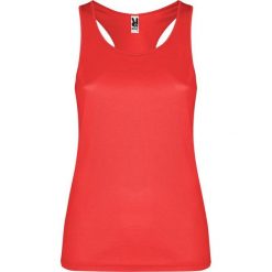 Damska Kamizelka Sportowa Shura Top. Czerwone koszulki sportowe ROLY, bez wzorów, bez ramiączek. Za 45.99 zł.