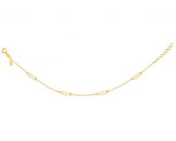 Zlota bransoletka, ankier - paper clip. Żółte bransoletki Apart, złote. Za 929.00 zł.