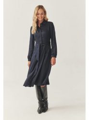 TATUUM Sukienka w kolorze granatowym rozmiar: 38. Niebieskie sukienki Tatuum, bez wzorów, z lyocellu, bez kołnierzyka, bez ramiączek, midi. Za 252.94 zł.