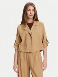 Marella Marynarka Malibu 2513041055 Beżowy Relaxed Fit. Brązowe marynarki i żakiety Marella, bez wzorów, z wiskozy. Za 909.99 zł.