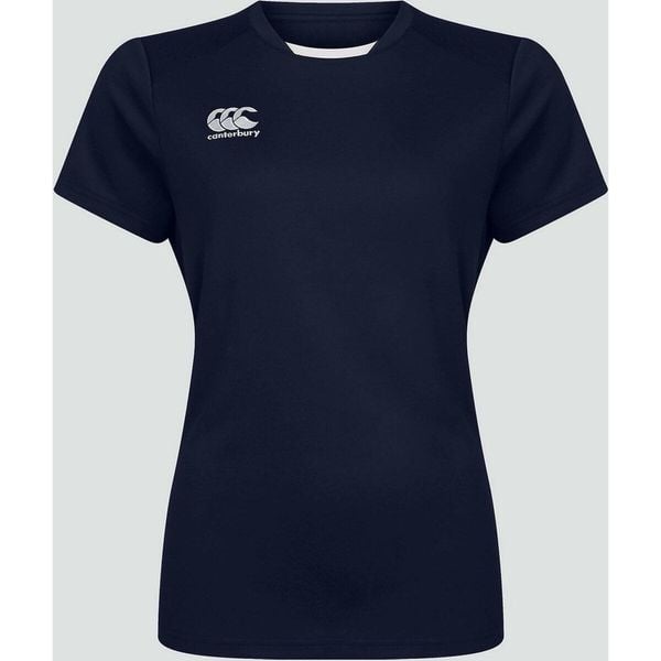 Koszulka damska Canterbury Club Dry. Niebieskie bluzki CANTERBURY, bez wzorów, sportowe, bez kołnierzyka, bez ramiączek. Za 213.00 zł.
