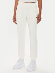 Guess Spodnie dresowe V4YB08 KCAY2 Écru Regular Fit. Spodnie dresowe Guess, xs, z aplikacjami, z dresówki. Za 379.99 zł.