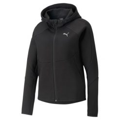 Bluza Sportowa Damska Puma Evostripe Fz. Czarne bluzy Puma, na zimę, xs, bez wzorów, bez kaptura. Za 222.99 zł.