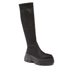 Kozaki Jenny Fairy. Czarne kozaki Jenny Fairy, bez obcasa, na płaskiej podeszwie, bez zapięcia. Za 149.99 zł.