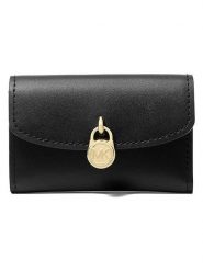 Michael Kors Skórzany portfel w kolorze czarnym - 11 x 7 x 3 cm rozmiar: onesize. Czarne portfele Michael Kors, bez wzorów, z materiału. Za 314.75 zł.