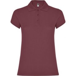 Damska Koszulka Polo W Gwiazdki. Czerwone koszulki polo ROLY, xl, bez wzorów, bez kołnierzyka, bez ramiączek. Za 67.99 zł.
