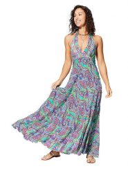 Ipanima Sukienka w kolorze turkusowym ze wzorem rozmiar: 34-40. Niebieskie sukienki Ipanima, bez wzorów, z asymetrycznym kołnierzem, bez ramiączek, maxi, asymetryczne. Za 78.99 zł.