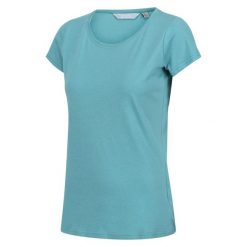 Koszulka damska Carlie. Czarne bluzki Regatta, s, bez wzorów, z bawełny, sportowe, bez kołnierzyka, bez ramiączek. W wyprzedaży za 49.99 zł.