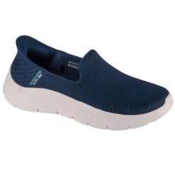 Buty sportowe Sneakersy damskie, Slip-Ins: GO WALK Flex - Relish. Niebieskie obuwie sportowe Skechers, bez zapięcia, trekkingowe, Skechers Sport. Za 299.99 zł.