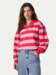 Adidas Bluza Essentials Contemporary French Terry Longsleeve Polo KR3548 Różowy Regular Fit. Czerwone bluzy Adidas, s, bez wzorów, z bawełny, bez kaptura. Za 219.99 zł.