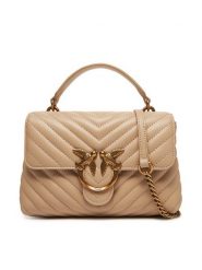 PINKO Torebka Love Lady Puff Mini Cl AI PE 25 PLTT 100044 A0GK Beżowy. Brązowe torebki klasyczne Pinko, bez wzorów, ze skóry, bez dodatków. Za 1,259.00 zł.