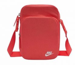 Saszetka na ramię Nike Nk Heritage Crossbody. Szare torby na ramię Nike, bez wzorów, z materiału, eleganckie, na ramię, z nadrukiem, bez dodatków. Za 110.99 zł.