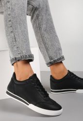 Czarne Sneakersy Turning Away. Czarne obuwie sportowe Renee, bez zapięcia. Za 79.99 zł.