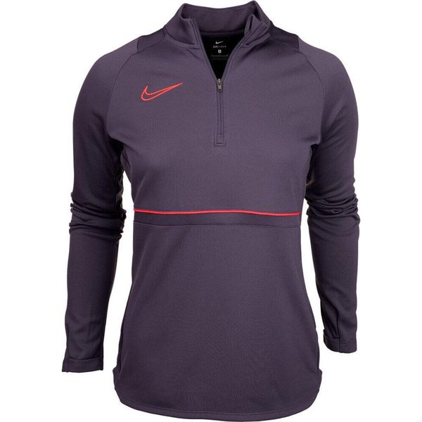 Bluza sportowa damska Nike Dri-FIT Academy. Fioletowe bluzy Nike, m, bez wzorów, bez kaptura. Za 203.51 zł.
