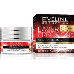 Eveline Laser Precision 60+ Krem-koncentrat na dzień i noc modelujący owal twarzy 50ml. Kremy do twarzy Eveline. Za 25.38 zł.