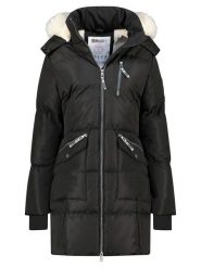 Geographical Norway Płaszcz pikowany "Balaland" w kolorze czarnym rozmiar: XL. Czarne płaszcze Geographical Norway, xl, bez wzorów, bez kaptura. Za 397.83 zł.