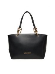 LOVE MOSCHINO Torebka JC4074PP1NLF0000 Czarny. Czarne shopper Love Moschino, bez wzorów, ze skóry, bez dodatków. Za 1,059.00 zł.