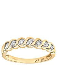 Revoni Złoty pierścionek z diamentami rozmiar: 55. Żółte pierścionki Revoni, z diamentem, złote. Za 1,935.99 zł.